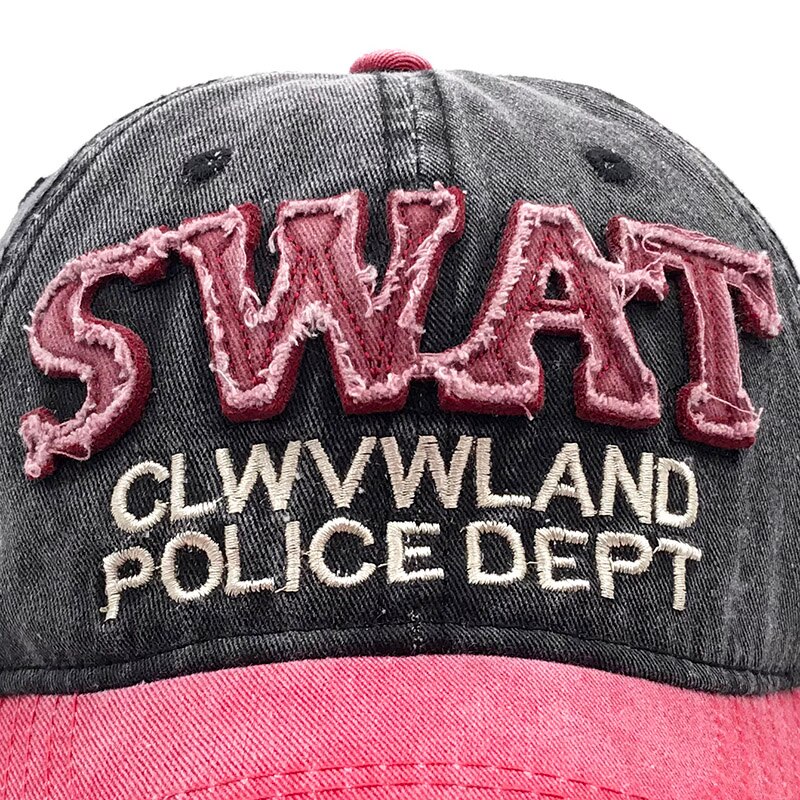 Baseball cap swat hatte til mænd kvinder mærke snapback hætter mandlig vintage vasket bomuld politi broderihætter knogle far hat