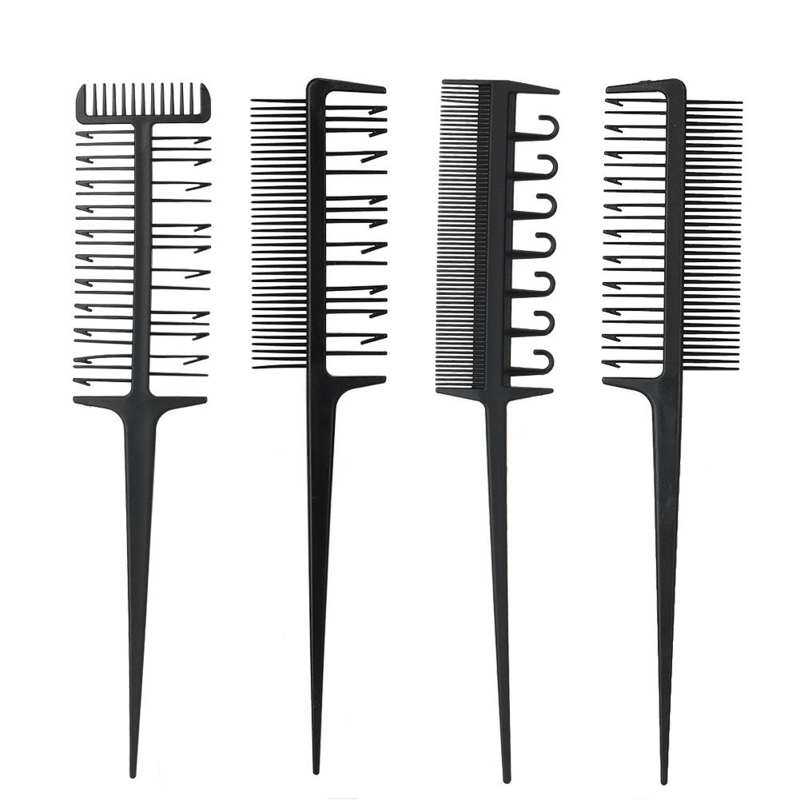 Professionele Kapper Kam Set Haarkleuring Sterven Highlight Salon Kapper Tool Antislip Haarkleuring Kam Haar Stijl Tool: Default Title