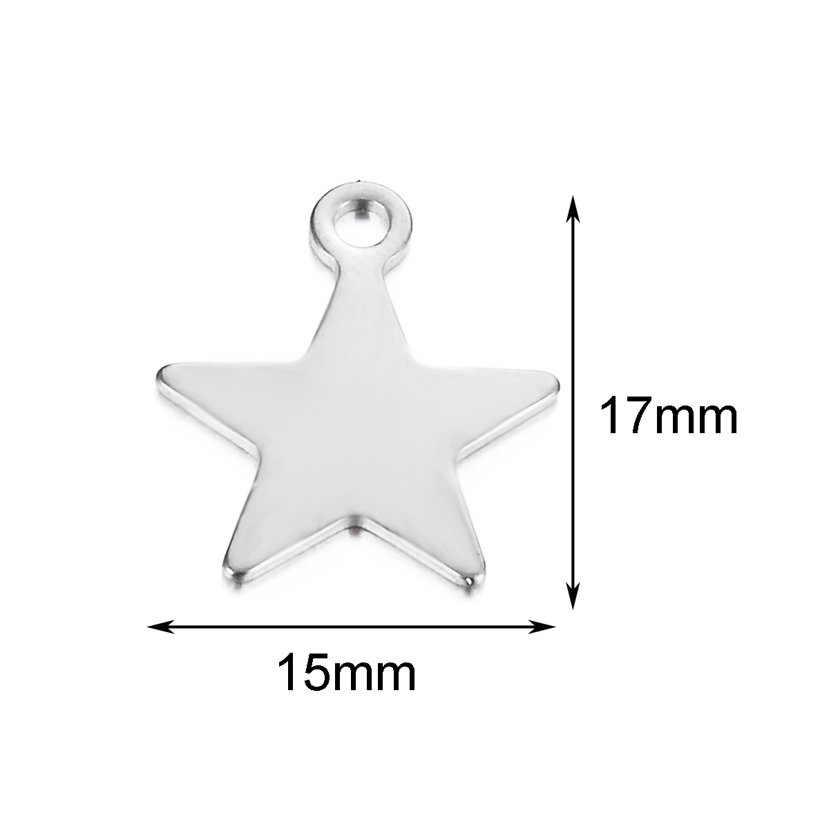 50 sztuk/partia puste tagi ze stali nierdzewnej Tiny Star Charms wisiorek DIY na naszyjnik bransoletka akcesoria do wyrobu biżuterii: Złoty kolor