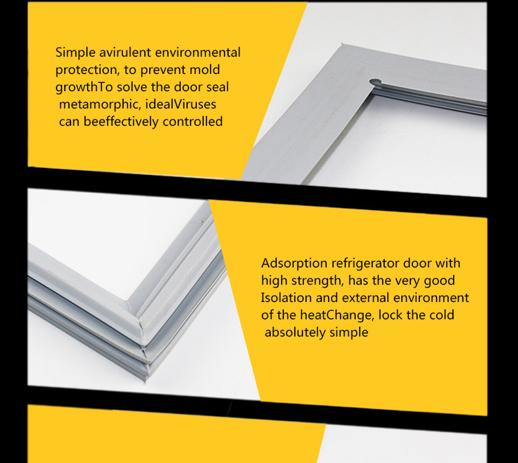 china supplier magnetic pvc/u door sealing rubber for refrigerator door