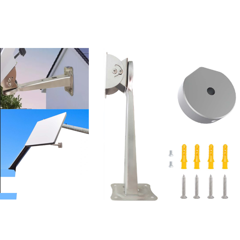 Mount Kit For Starlink Mini Mount Kit Adjustable 150 Degrees Angle Alloy Wall Bracket For Starlink Device Standard Dish Antenna