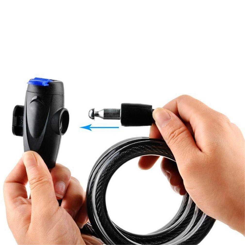 Cykellås kæde wire lås tyverisikring kædelås til cykel cykling låse stålkabel elektrisk cykel udstyr sikkerhedslås