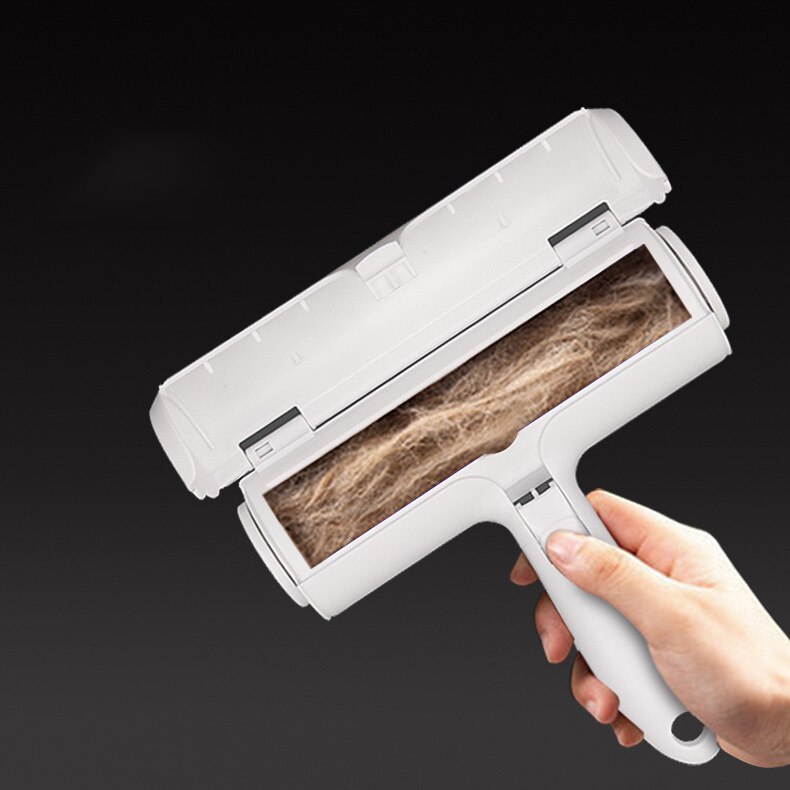 1Pc 2-Way Pet Hair Remover Roller Verwijderen Hond Kat Haar Van Meubels Zelfreinigende Lint Huisdier haar Bont Verwijdering Een Hand Bedienen