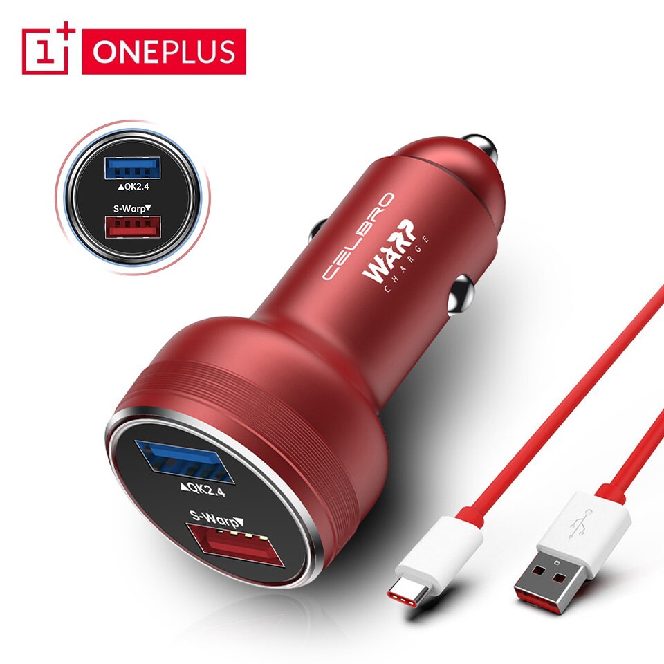 Um mais carregador de carro chargeur rapide 30w warp para oneplus nord n10 5g n100 8 samsung suporte afc scp qc3.0 carregador