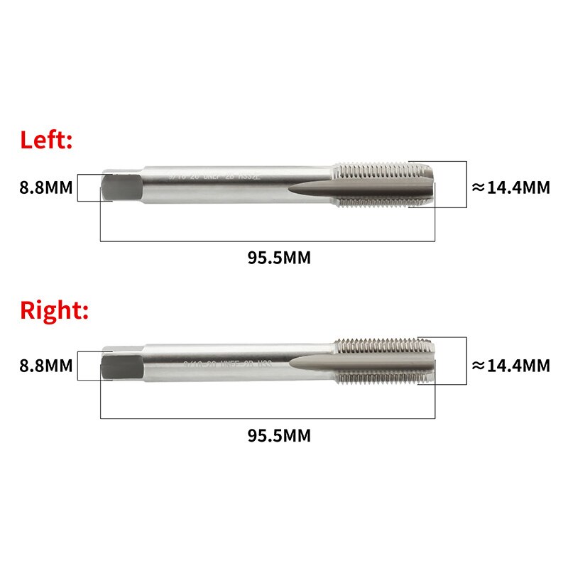 Bicycle Pedal Wire Attack Crank Tap High Speed Steel Thread Tap Dental Machine Hand left and right