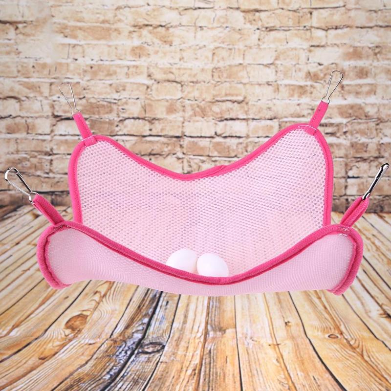 Hamaca de Mascota, manta colgante para verano, hamaca para hámster, tela de malla de sándwich transpirable, hamaca para gato doméstico, columpio colgante