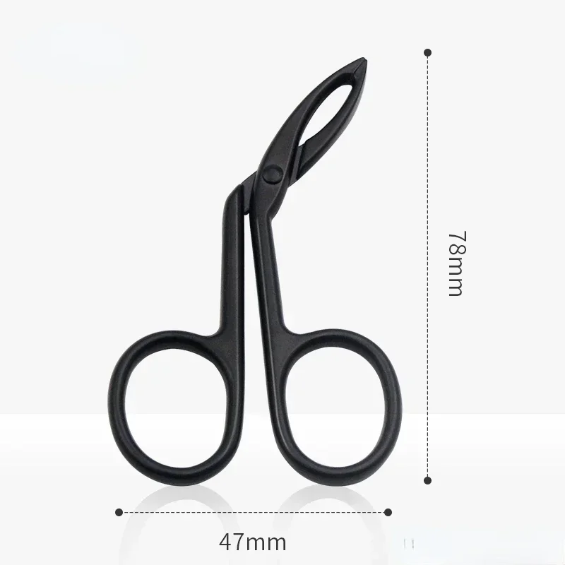 Profession elle Ellbogen Augenbrauen zange Clip Schere Pinzette gerade spitze Edelstahl Augenbrauen Zupfen Make-up Beauty Tools: Blau