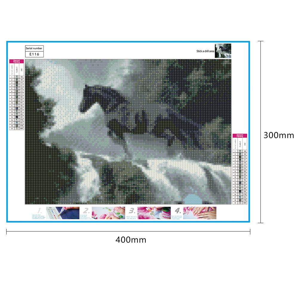 Diamond Painting Horse With Tools Full Square Diamond Embroidery Animals Picture 5D DIY Mosaic Rhinestone Home Decoration