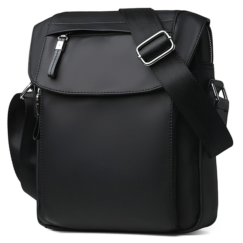 Zomer Luxe Mannen Messenger Bag Waterdichte Oxford Schoudertas Voor Mannen Zakelijke Crossbody Tas Mannelijke Reistas: Black