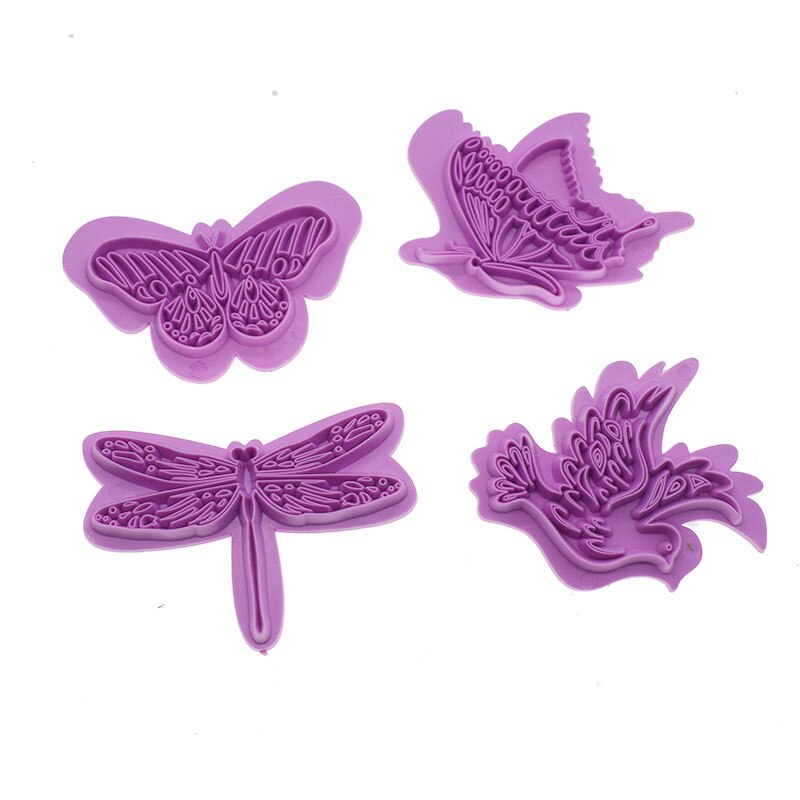 Polymer Clay Tool Embossing Plastic Stamp Mandala/snow/butterfly/flower Pattern Stammping Sheet Pottery Ceramic Texture Tools: 008