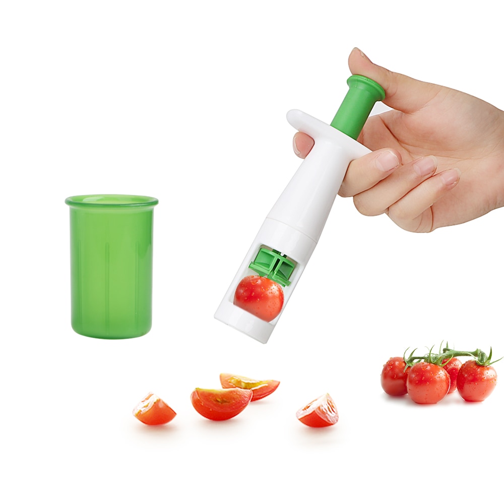 Fruit Groente Snijder Multifunctionele Extra Babyvoeding Eenvoudig Te Gebruiken Cherry Tomaat Snijmachines Creatieve Tools Druif Slicer