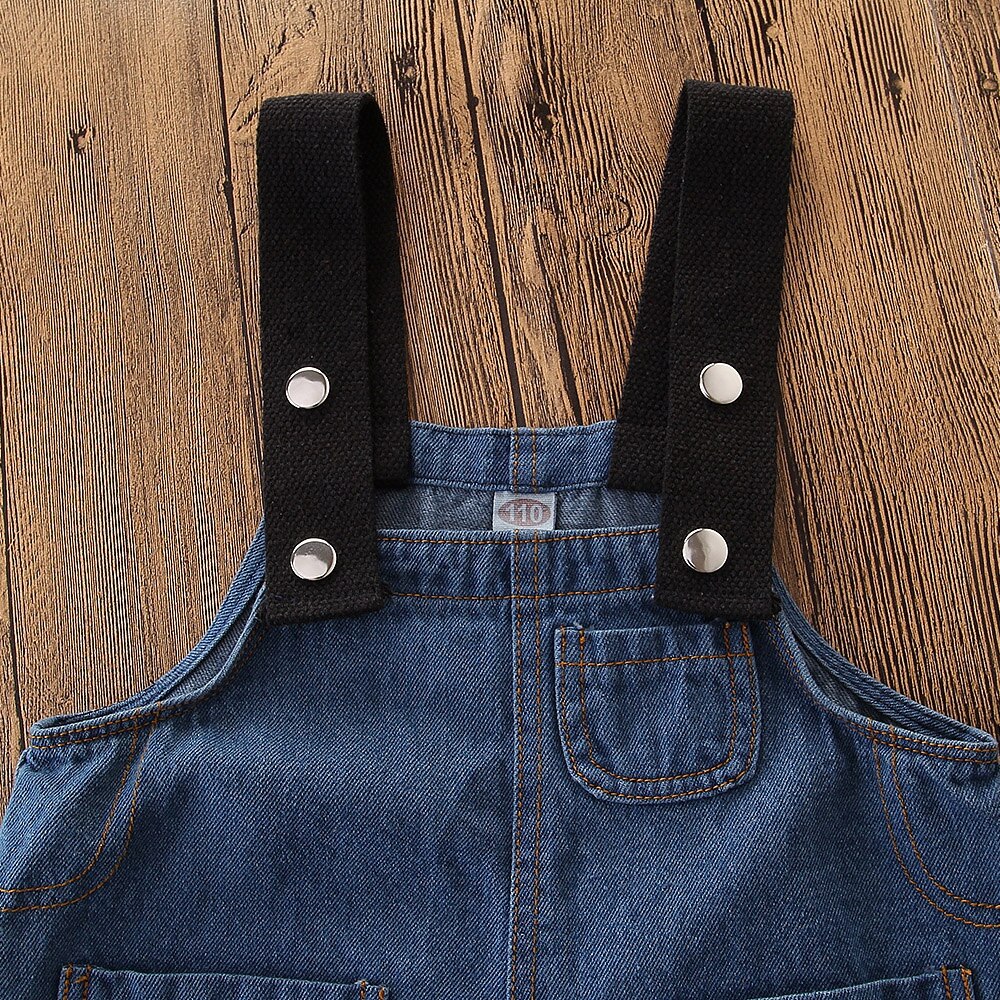 Baby Jongens Denim Overalls Kinderen Gebroken Gat Broek Meisje Riem Casual Jeans Broek Baby Jumpsuit Boutique Kids Kleding