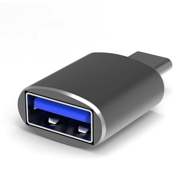 Convertidor de aleación de aluminio OTG , Mini adaptador USB 3,0 A Adaptador tipo C para mando de juego, teclado y ratón, novedad de 3,0: 01