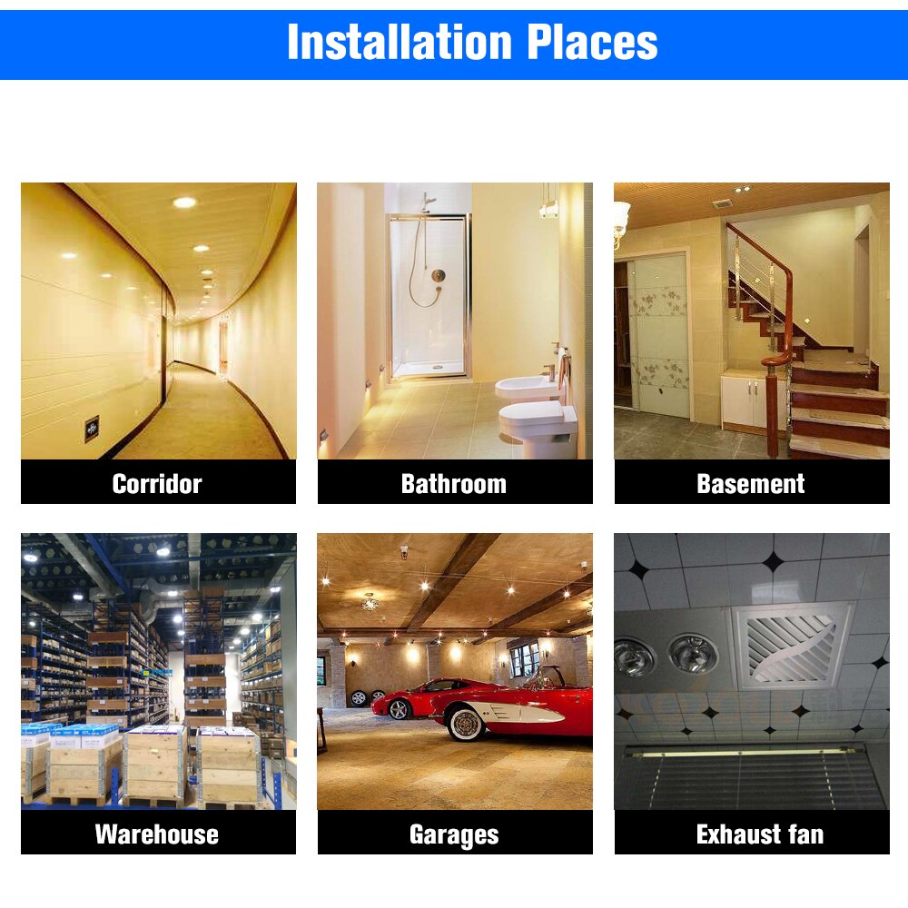 Mini Infrared Motion Sensor Switch 360 Degree PIR Detection Recessed Ceiling Occupancy Motion Sensor Detector Lamp Light Switch