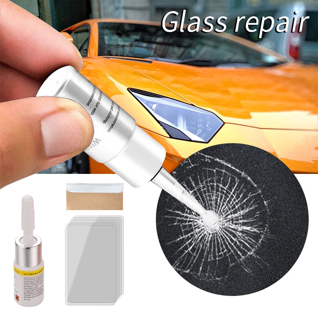 Car Window Glass Crack Chip Resin Windscreen Windshield Repair DIY Tool Kit