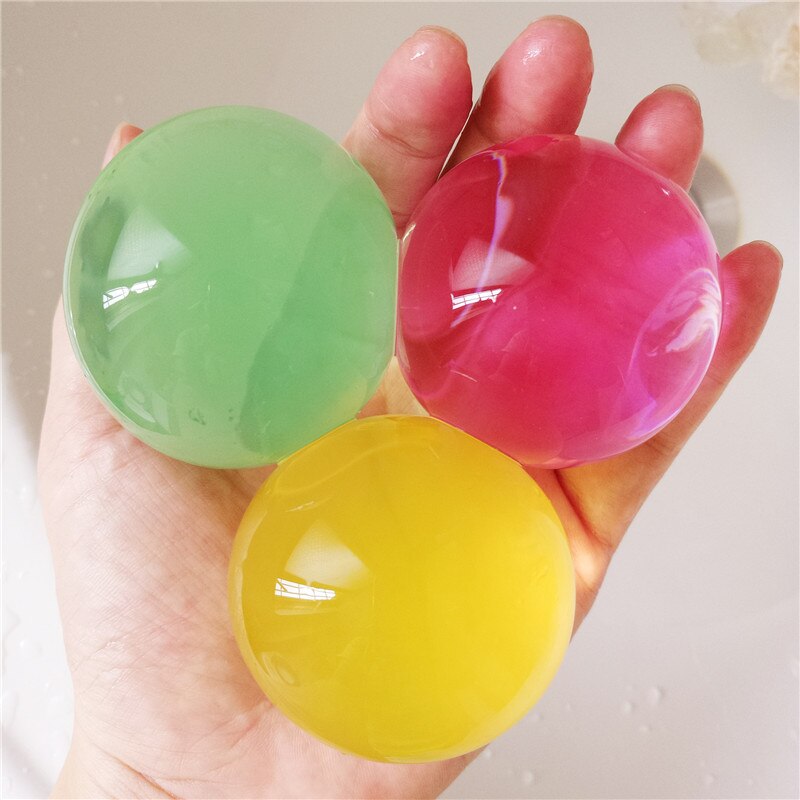 100/50 st/lot stora hydrogelpärlformade stora 3-4cm kristalljorda vattenpärlor lera växa boll bröllopsodlande lökar heminredning