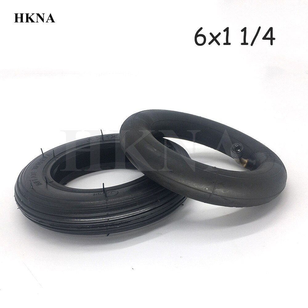 6x1 1/4 Pneumatic Tires Wheels 6*1 1/4 Inflation Wheel for 6 Inch Wheelchair Mini Electric Scooter Accessory: inner and outer tire