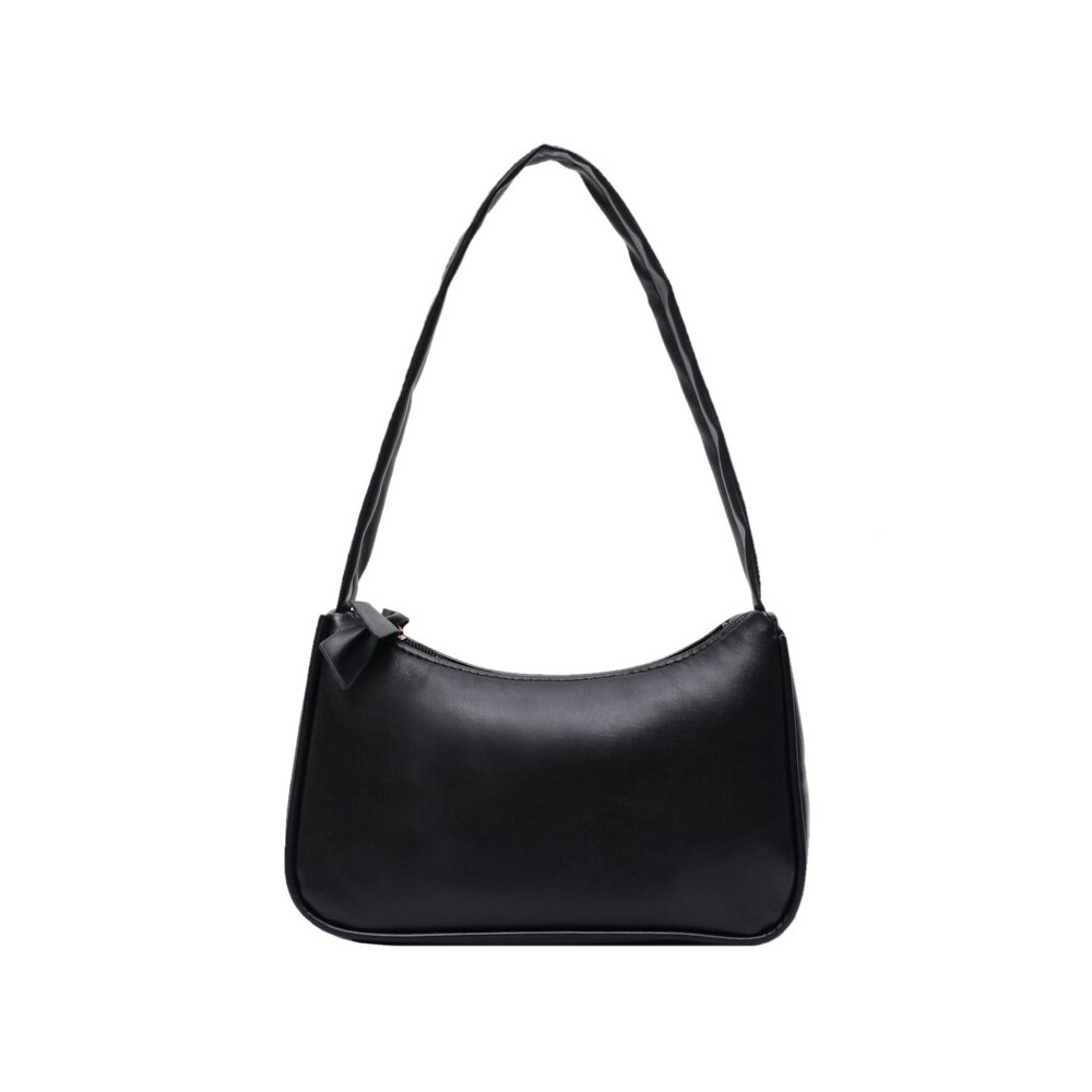 Bolso de mano Retro para mujer, bolsa pequeña subaxilares, informal, Retro,: black