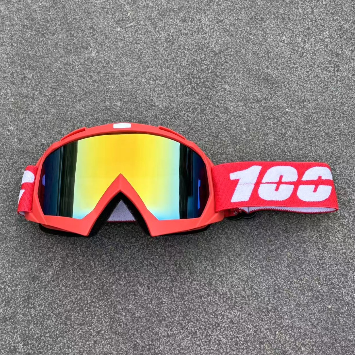 100 crossbrillen met hd-lens, motorbril, rijbril voor heren, motorcross, mx, mtb, zonnebril, accessoires voor crossmotoren: Bruin