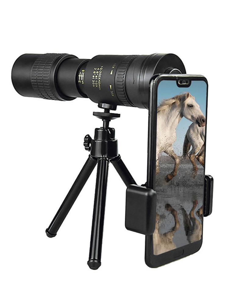 300X 40Mm Monoculaire Telescoop Compact Intrekbare Zoom Waterdicht Professionele Hd Glas Met Statief Kijken Wandelen Camping Lens