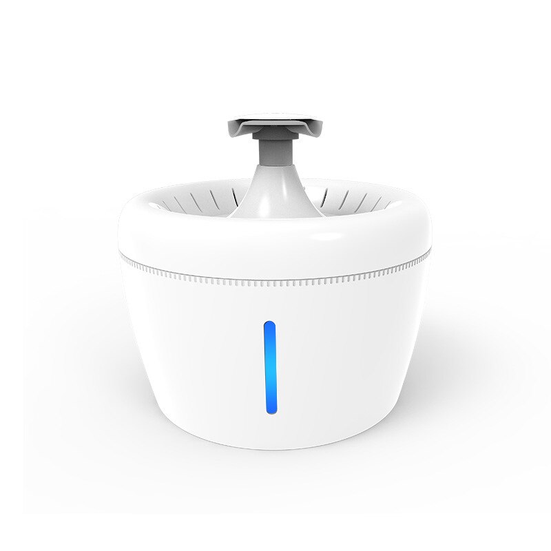 2.5L Pet Water Dispenser Automatic Fountain Water Mute Circulating Water Pet Waterer Pet Dog Cat Drinking Fountain: white night light