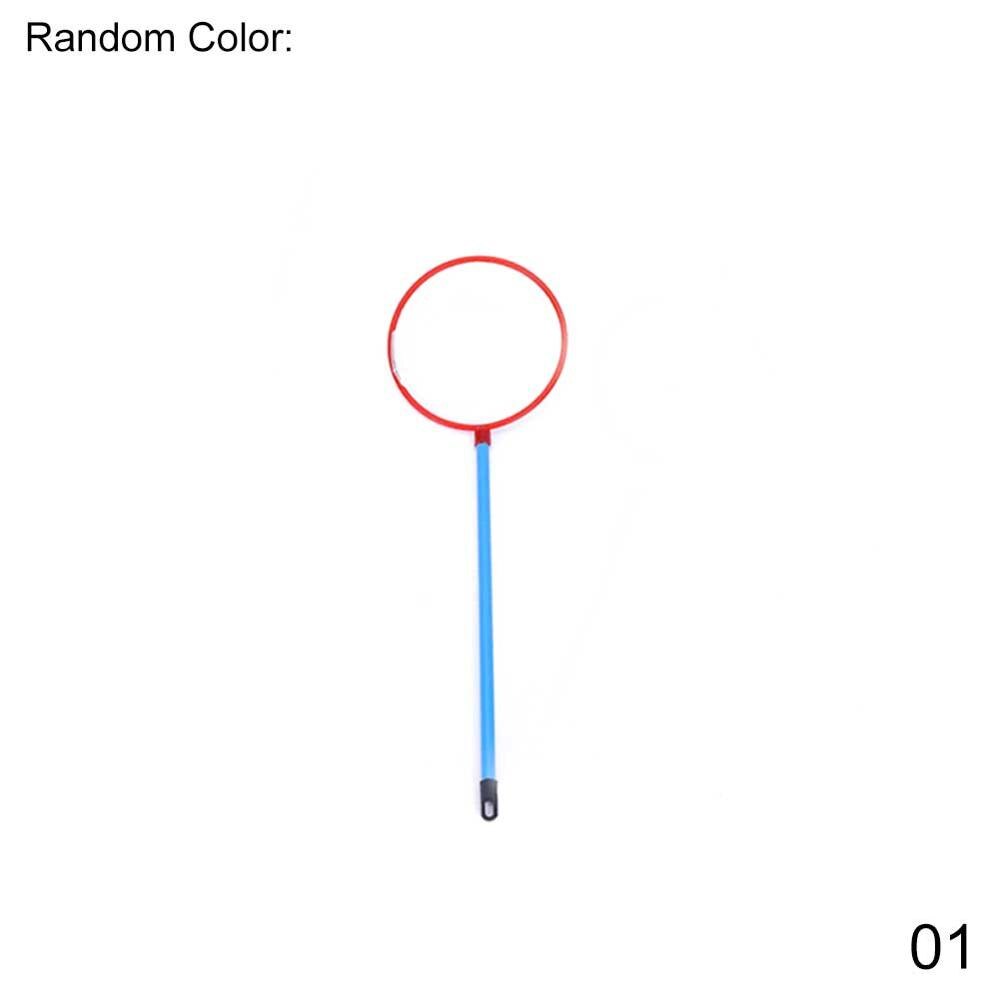 2Pcs Mini Fish Net Aquarium Fish Catch Tool Handle Fishing Net Aquarium Fish Tank Cleaner Too Accessories Round Random Color: S