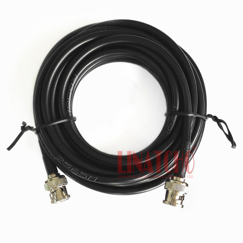 5 metros RG58U bnc coaxial RF macho a bnc macho conector CCTV cable de conexión