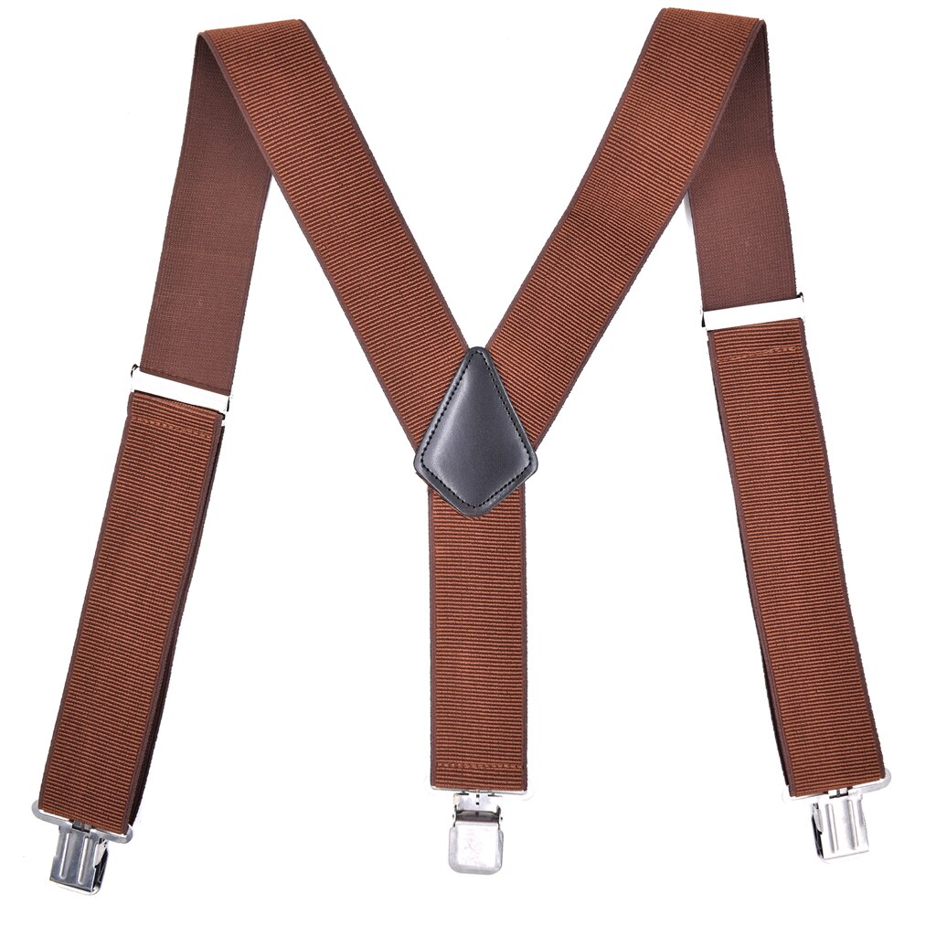 Heavy Duty Suspenders Braces for Men Work Shirt Trousers Pants Suspender Straps Belts Y Back Metal Clips Adjustable Big Tall: C