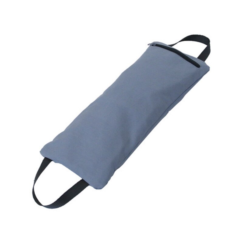 Foldable Filled Yoga Sandbag with Two Handle for Yoga Weights and Resistance Y4UB: Gray