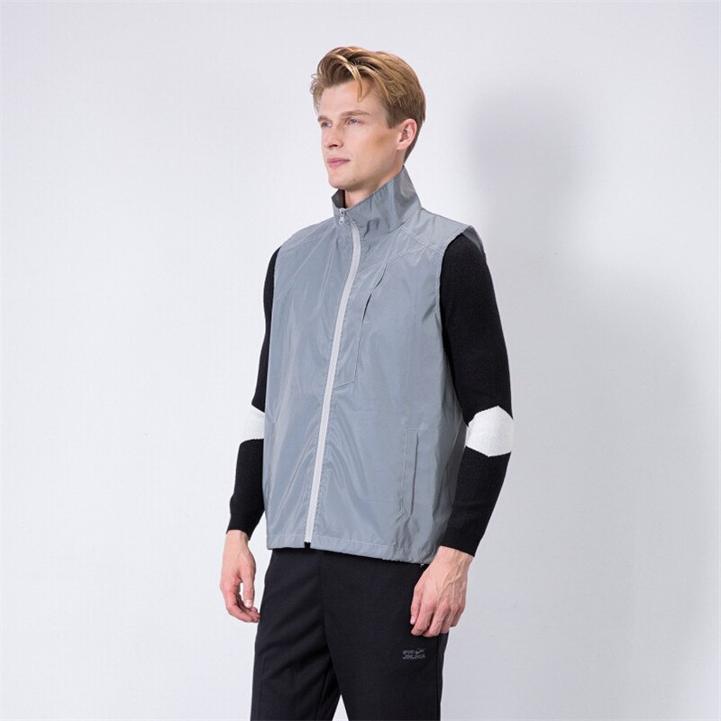 Reflekterande linnen män kvinnor 3m toppar avslappnad hiphop vindjacka nattsport kappa luva fluorescerande kläder