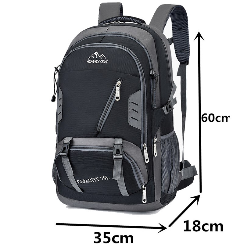70l -rucksack für herren, reiserucksack, sportrucksack, outdoor-wanderrucksack #39 trekkingrucksack aus nylon, kletterrucksack, campingrucksack für männer