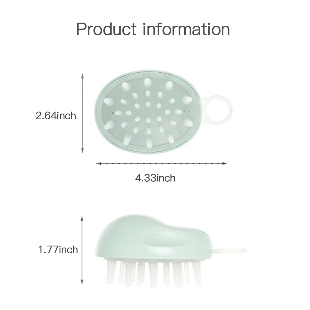 Peine para bebé, champú sólido, masajeador de pelo del cuero cabelludo, cepillo seguro, lavado de cabello para niños, masaje de cabeza portátil, artículos para bebés