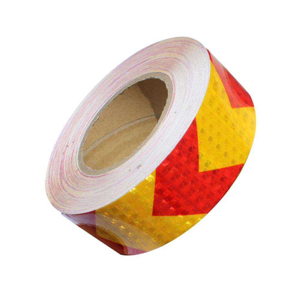 Safety Traffic Arrow Warning Reflective Night Stripe Sticker Roll Adhesive Tape