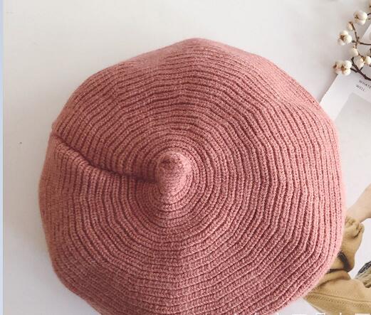 Chapéu do bebê beret 48-52 cm, crochê, malha, chapéu, bebê, bonnet, menina, menino, adereços de fotografia nib97261: Color 2