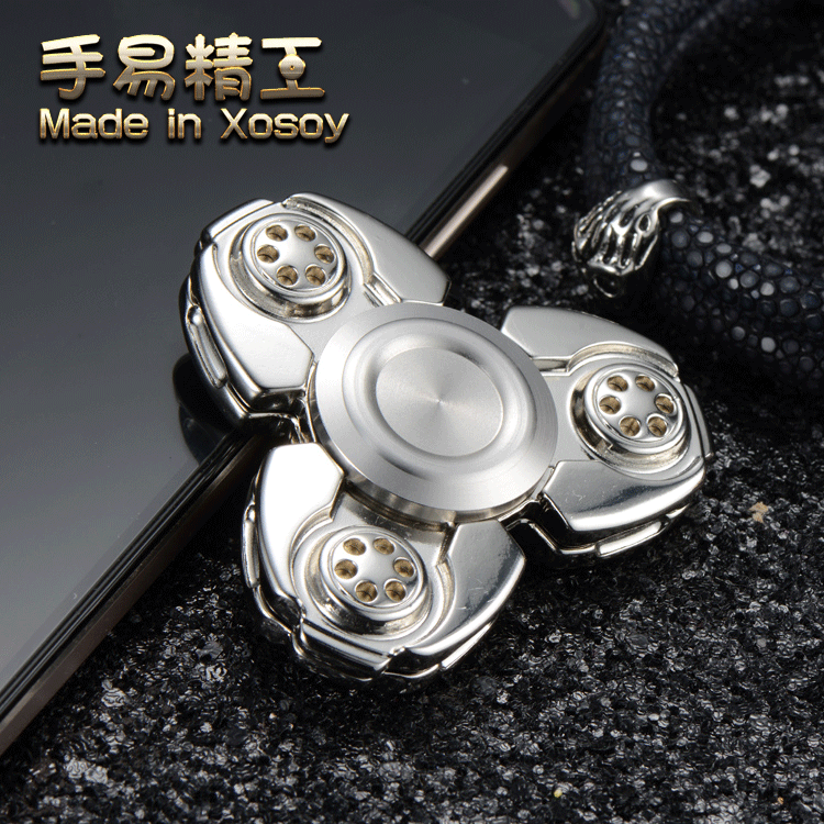 Stille Hand Spinner relax fidget Koper Messing Tol vinger spinner Metalen 3-5 minuten UFO nacht-lichtgevende