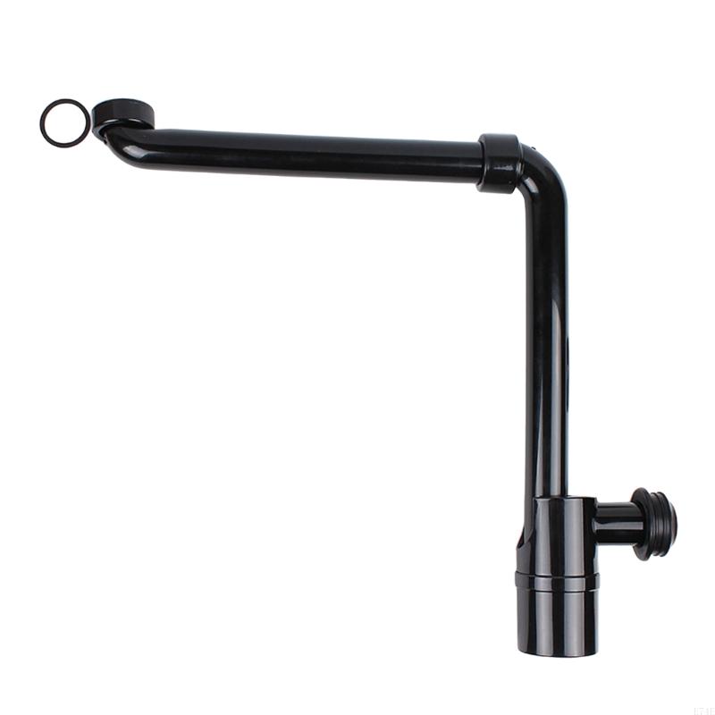 E74E Waschbecken Abfluss fangen Einstellbares Waschbecken Siphon 1/4 -Zoll -Raumsparspülenabfallfalle 1/4 -Zoll