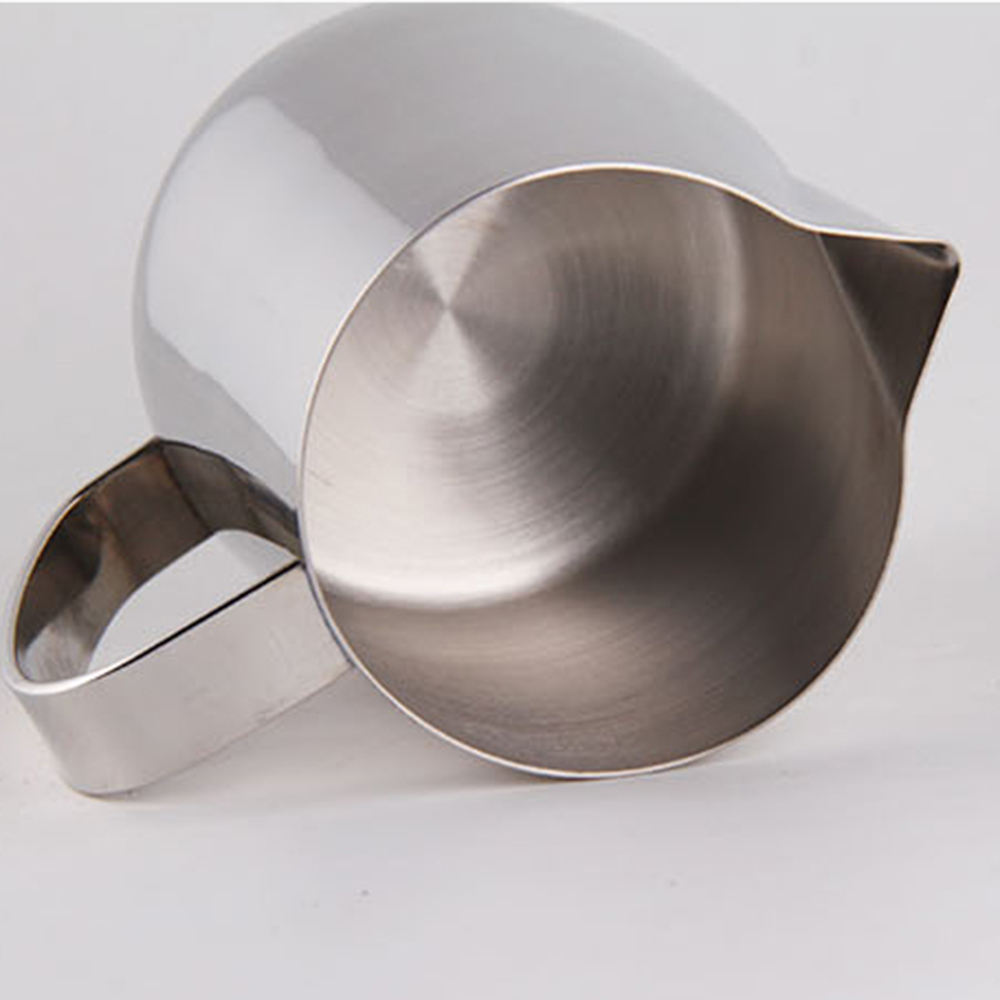 Milk Jug 350ML 600ML Stainless Steel Frothing Pitcher Pull Flower Cup Coffee Milk Mug Frother Latte Art Milk Foam Tool Coffeware