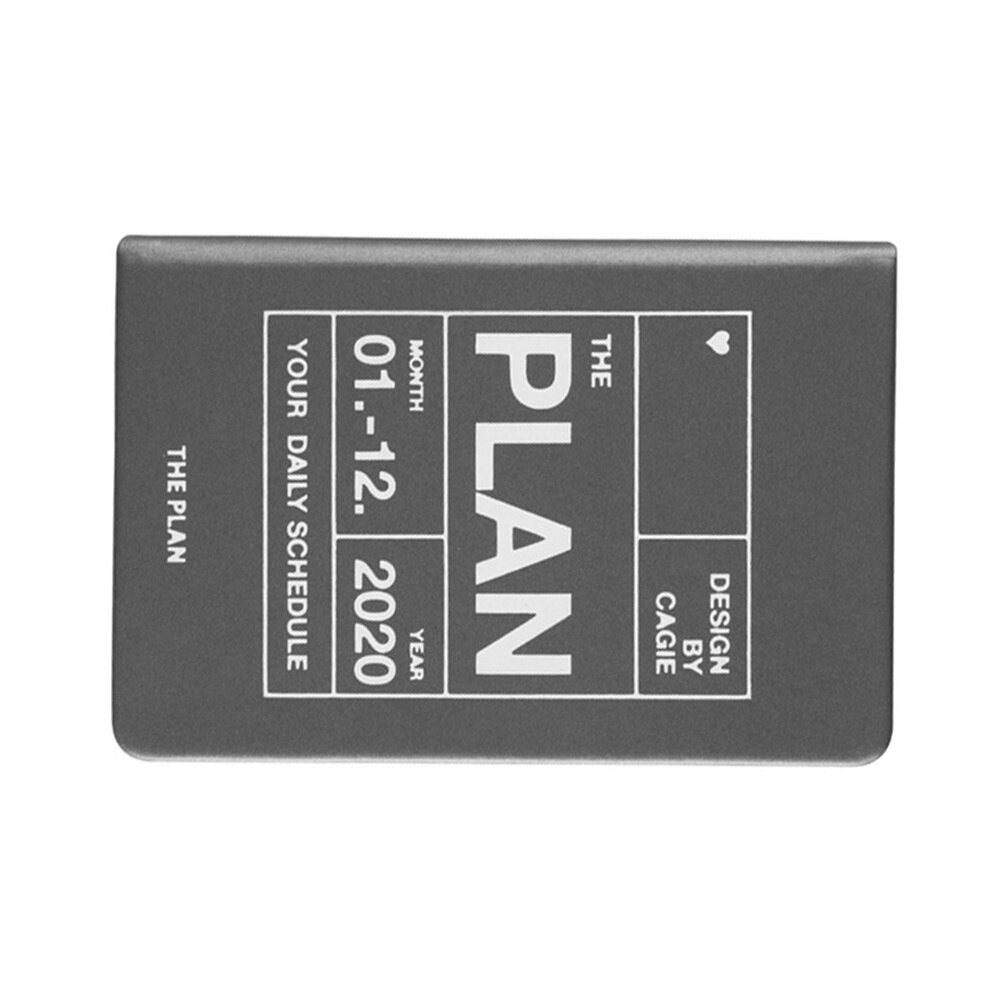 1Pcs A7 Notebook Notebook Planner Efficiency Agenda Schedule Notebooks Diary Stationery for School Office(Dark)