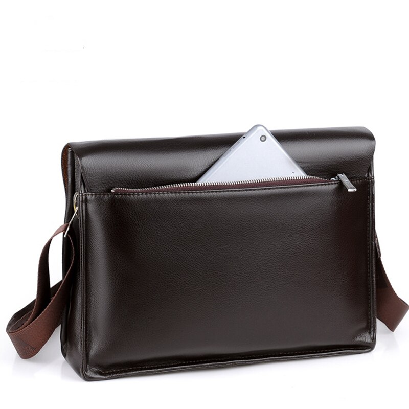 Neue Tasche Leder Umhängetaschen Schulranzen pu Leder lässig Geschäft Bote Tasche für Jahrgang Männlichen Schulter Tasche