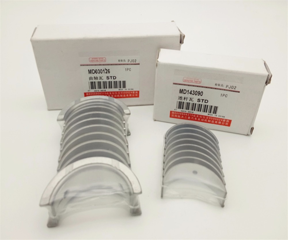 CRANKSHAFT CONNECTING ROD BEARING 4G15 4G18,2005-09 BYD F3 F3R DA4G18 4G15S,DONGFENG LINGZHI,18PCS MD030126 MD143090