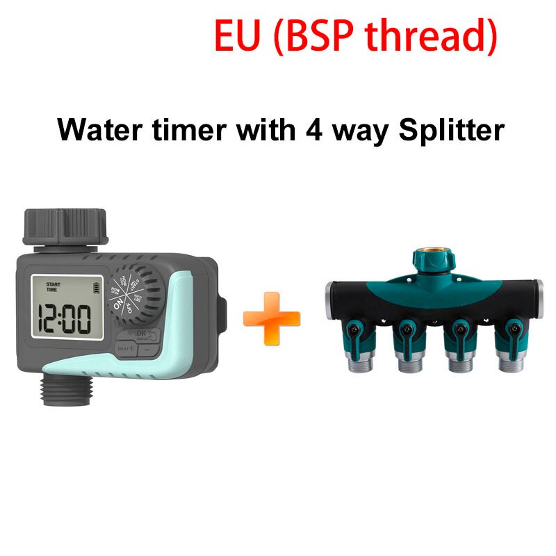Mini Automatic Irrigation Water Timer Lcd Screen Drip Irrigation Sprinkler Controller Outdoor Garden Watering Timer Device: green