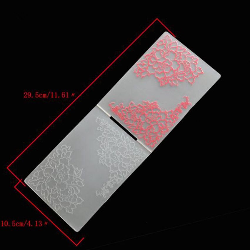 Flower Plastic Embossing Folder For Scrapbooking DIY Paper Card Photo Album Plastic Template Stamp Card Making Decor