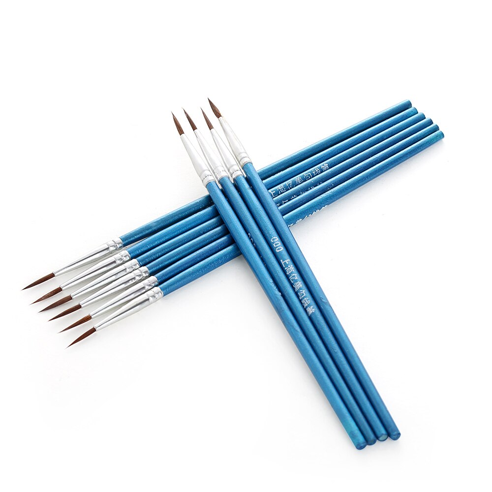 10 Pcs/lot Point Tip Pastry Baking Tools Nylon Fiber Hair Line Drawing Pen Artist Paint Brush Fondant Cake Decorating Tool