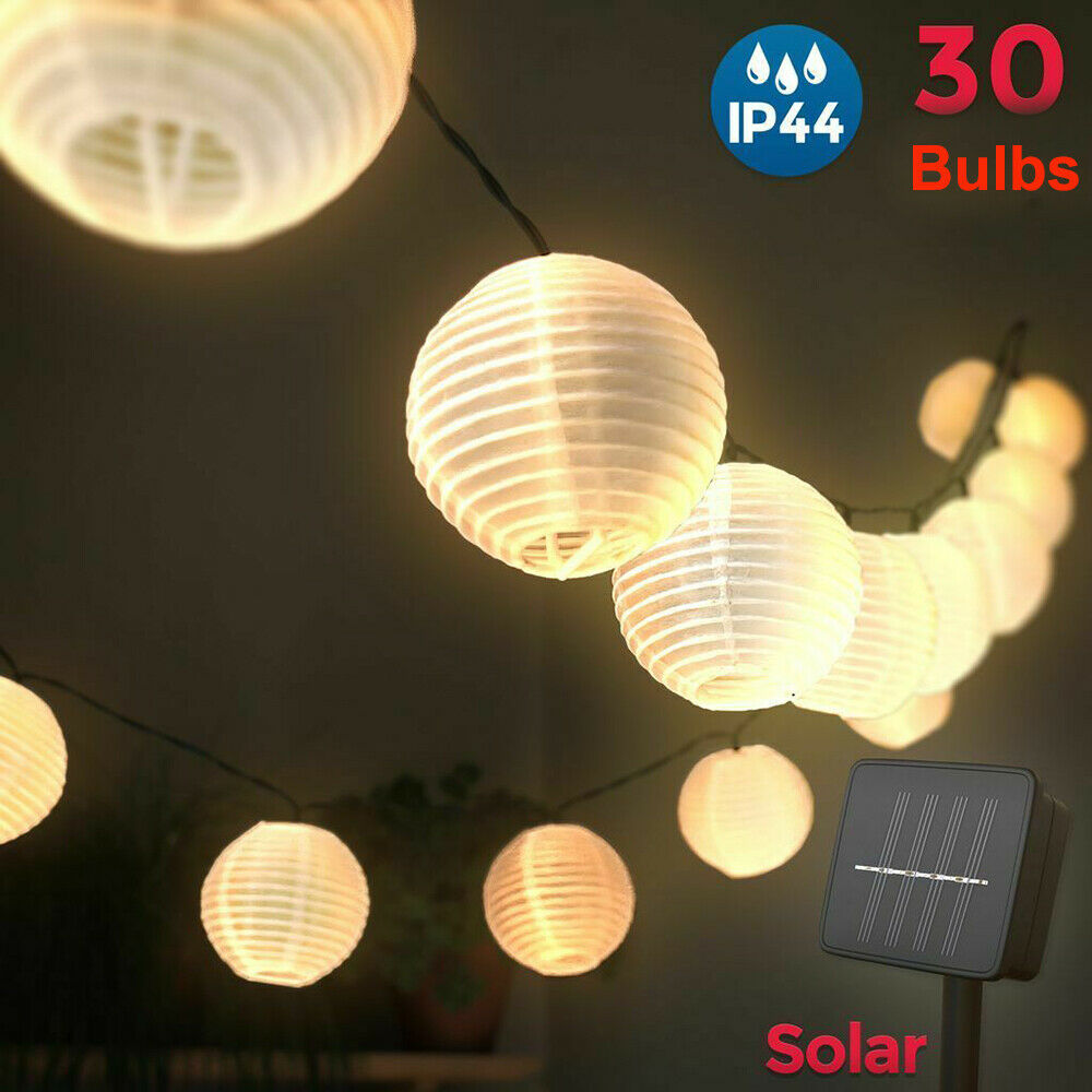 Solar-Led-Licht Wasserdichte LED Solar Power Chinesische Laterne Fee Lichterketten Garten Party Lampe Für Hochzeit Straße Girlande