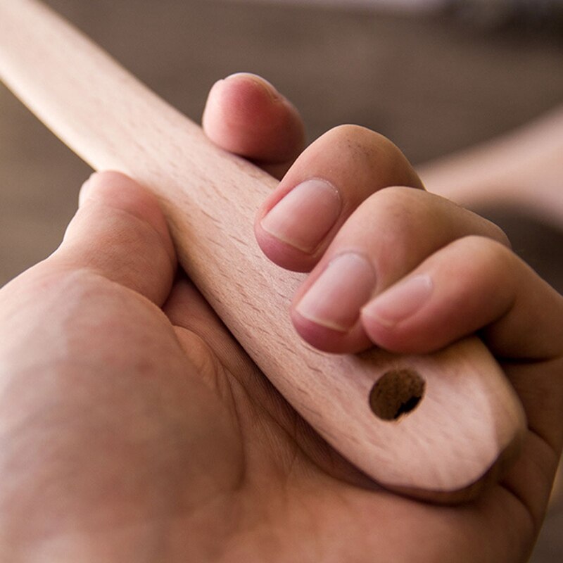 1 PCS Cooking Turner Spatula Wooden Long Handle Slotted Spade Spatula Fried Shovel Cooking Kitchen Tools Wooden Cooking Utensils