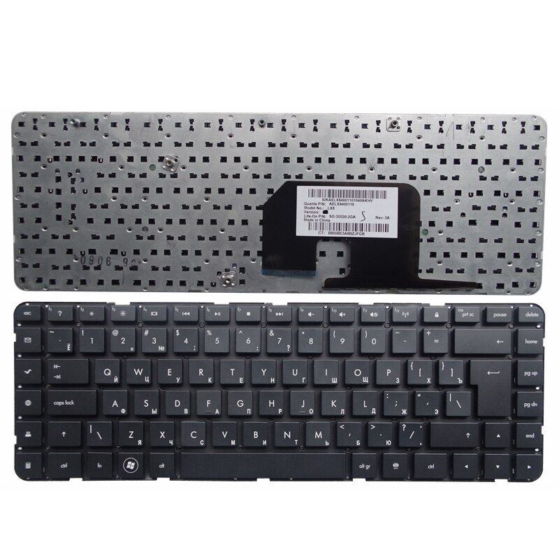 SSEA Gloednieuwe laptop RU Toetsenbord voor HP Pavilion DV6-3000 DV6-3034 DV6-3100 DV6-3035 Russische RU Toetsenbord zwart