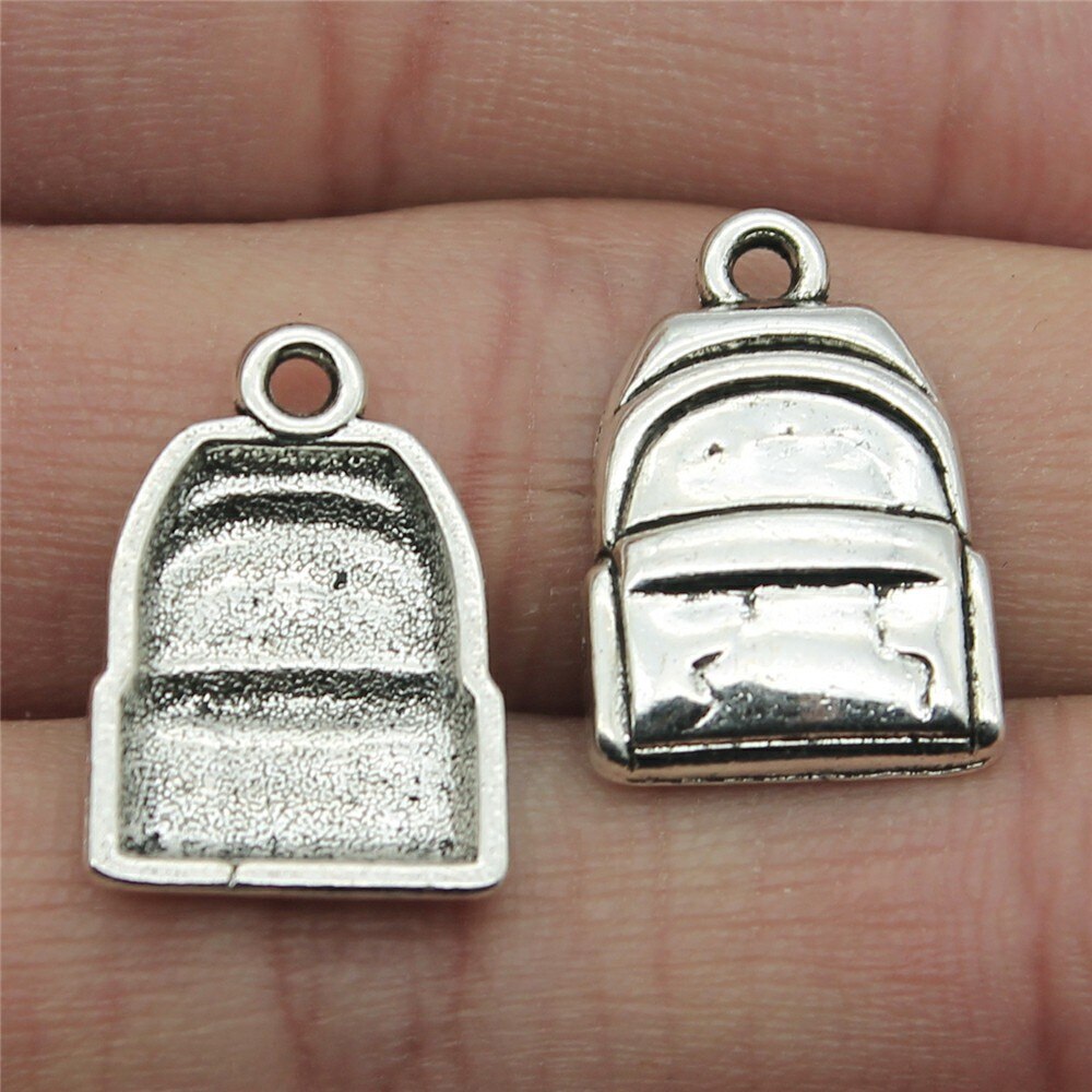 20 stks / partij Antiek Zilver Kleur Schoolbenodigdheden Boek Charms Bachelor Cap Charms Doctor Hat Hanger Graduation Charms: Platinum Plated