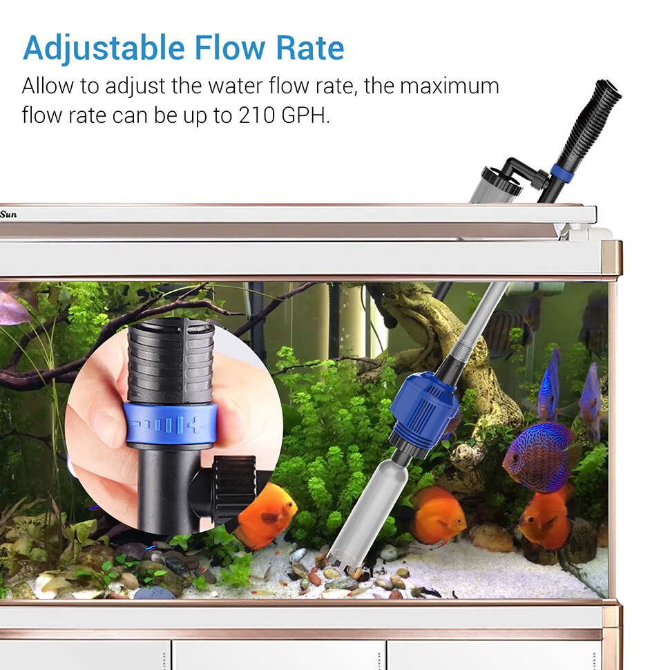 Nettoyeur électrique de gravier pour Aquarium, Siphon, filtre à eau lave-vaisselle pour réservoir de poissons, outils d&#39;aquarium