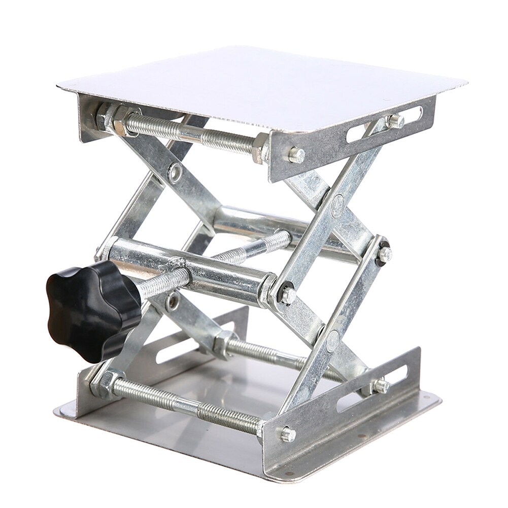 Stainless Steel Lift Lifting Lab Platform Stand Lifter For Router Bench Table Woodworking Easy To Use Stable Lifting Position