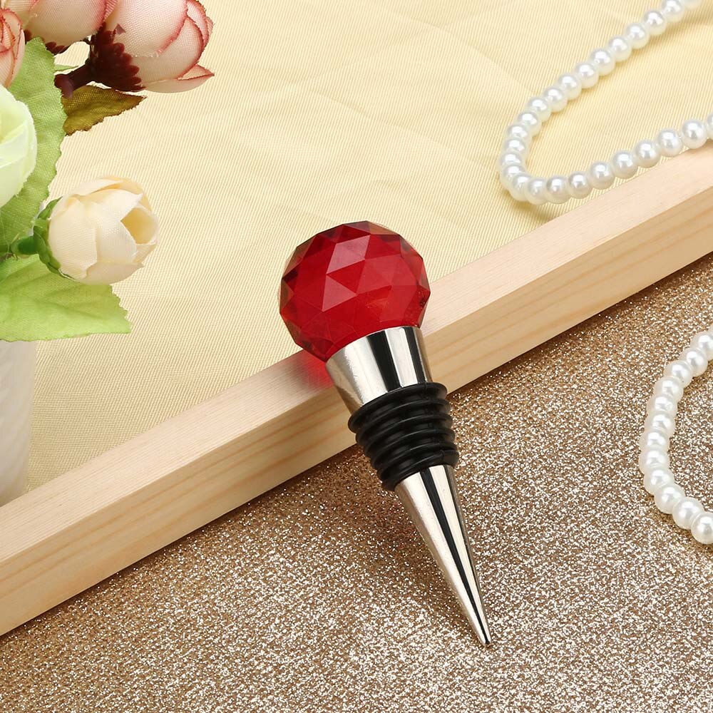 Diamond Crystal Stainless Steel Champagne Stopper Sparkling Wine Bottle Plug Seal Wine Bottle Stopper Kitchen Bar Tools 30mm